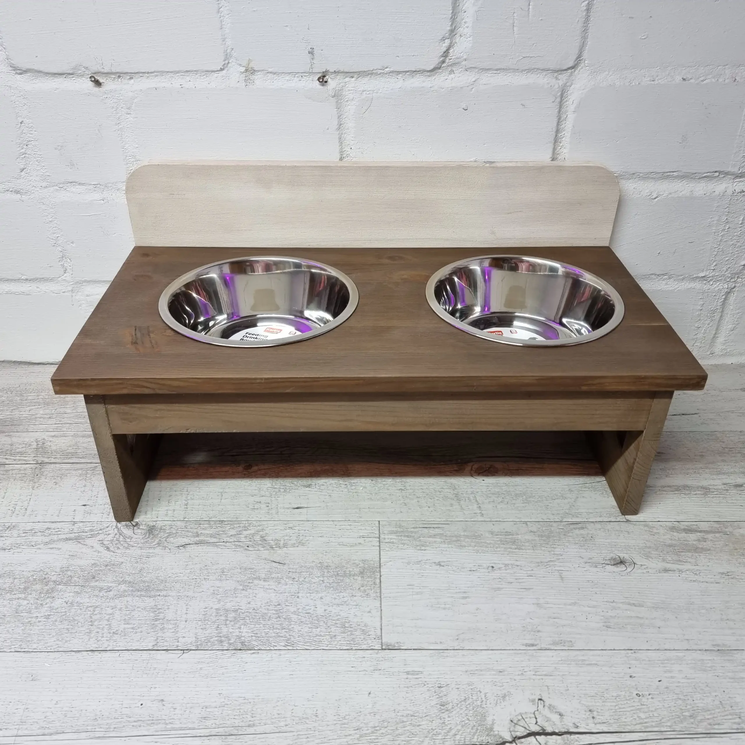 Futterbar M<br>Vintage Braun/Weiß – Bild 2