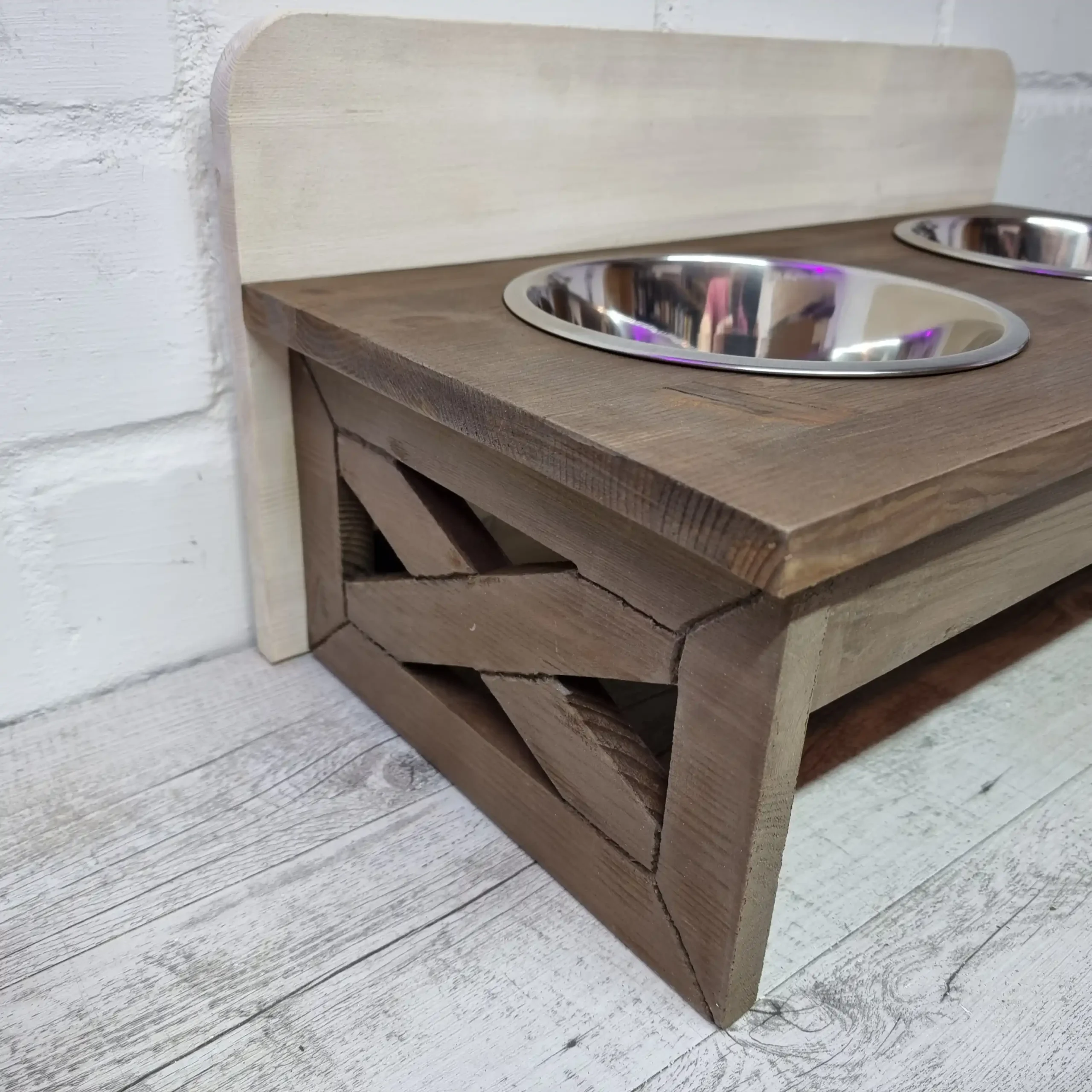 Futterbar M<br>Vintage Braun/Weiß – Bild 3