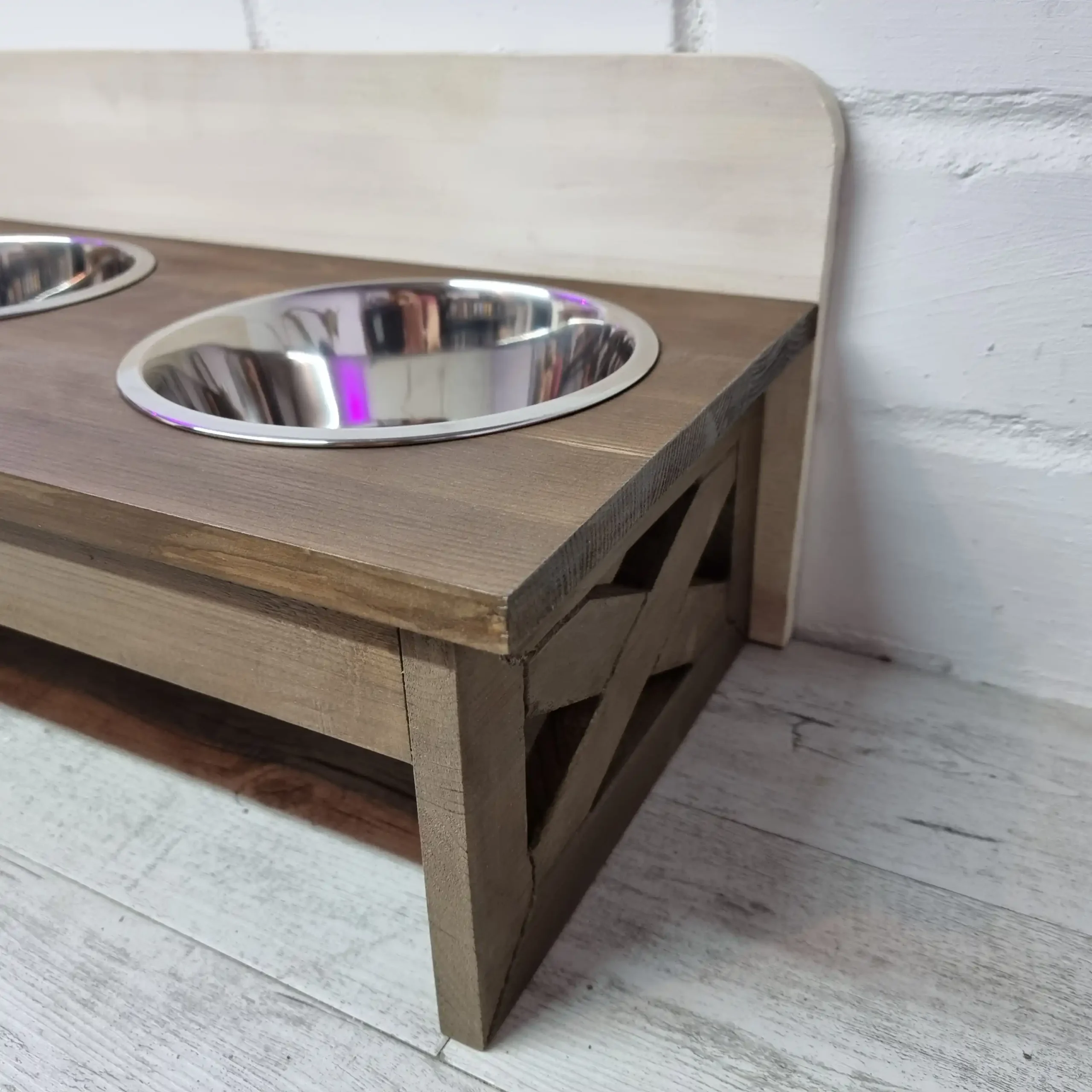 Futterbar M<br>Vintage Braun/Weiß – Bild 8